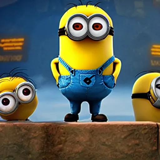 still of a side scrolling video game featuring minions | Stable Diffusion |  OpenArt