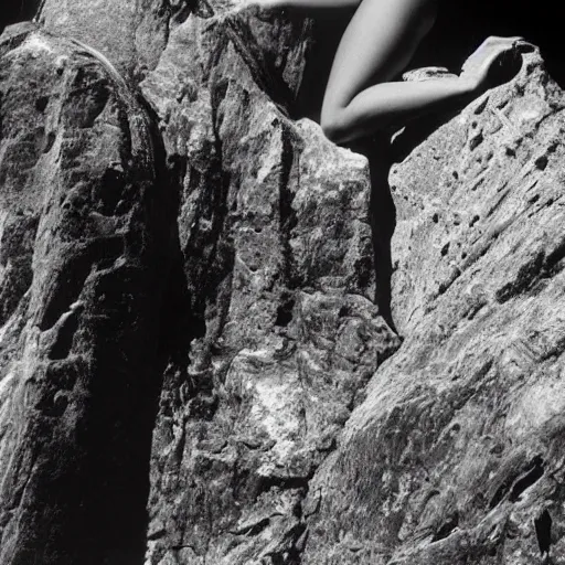 Prompt: stunning shot of a beautiful model by ansel adams