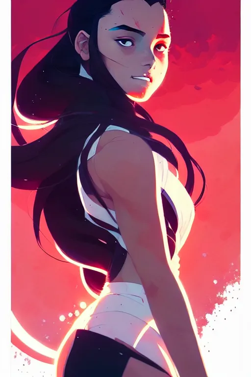 Image similar to a ultradetailed painting of katara by conrad roset, greg rutkowski and makoto shinkai trending on artstation