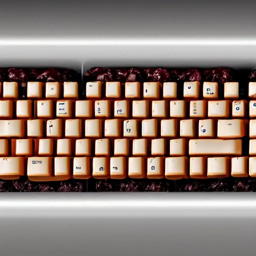 Image similar to A realistic photo of a keyboard made of meat, 8k