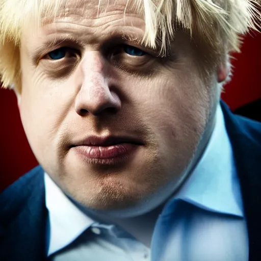 Image similar to Boris Johnson as The Blob, 4K, epic, cinematic, focus, movie still, fantasy, serious, extreme detail, atmospheric, dark colour, sharp focus