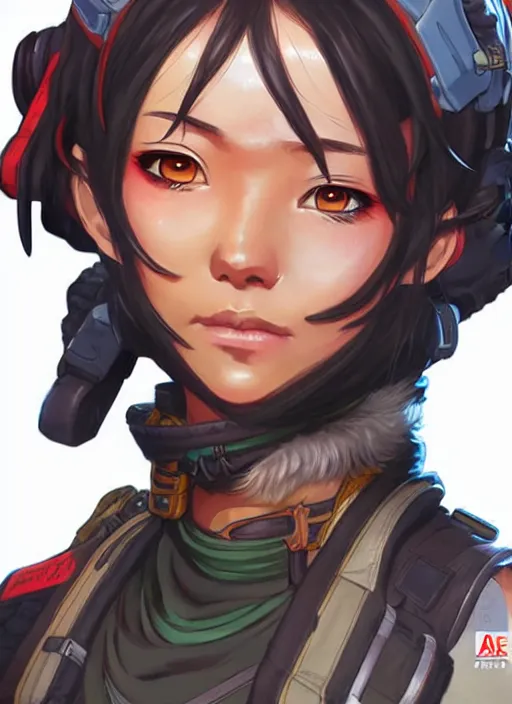 Image similar to New Apex Legends anime characters digital illustration portrait design by Ross Tran, artgerm detailed, soft lighting