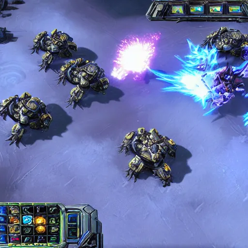 Image similar to a screenshot from a starcraft 2 expansion