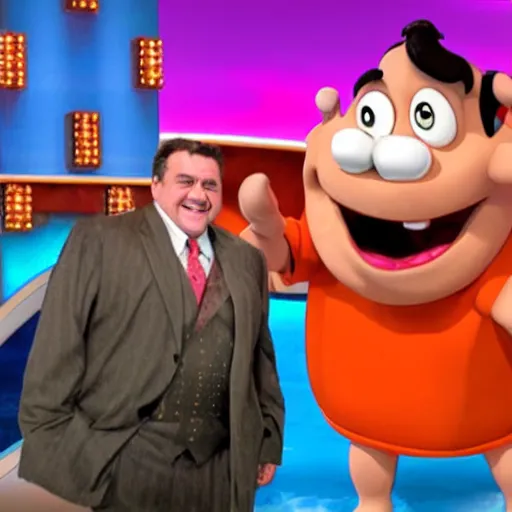 Image similar to Fred Flintstone on wheel of fortune