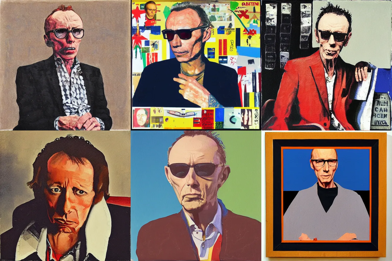 Prompt: “painting of graham parker, by Peter Blake”