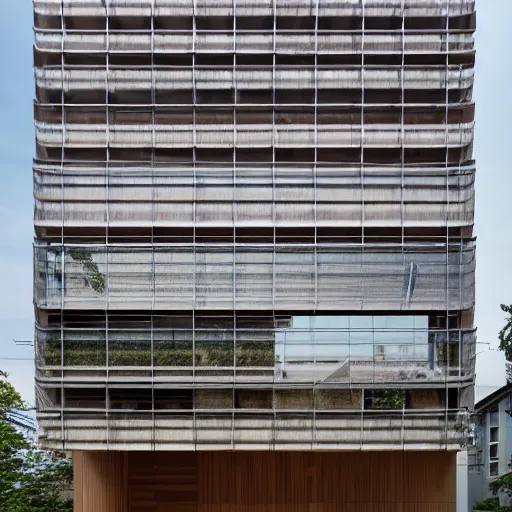 Image similar to Architectural photography of a residential house by Kengo Kuma