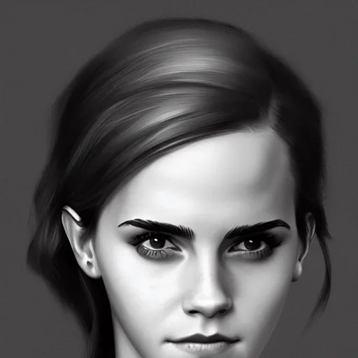 Image similar to Character Portrait of Emma Watson, Charlie Bowater art style, digital, fantasy, portrait,