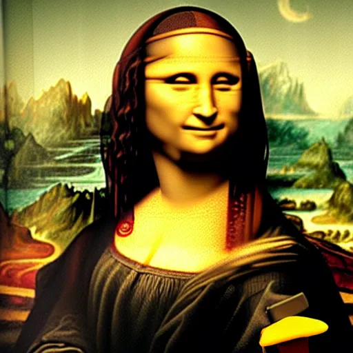 Image similar to Ben Stiller as Mona Lisa