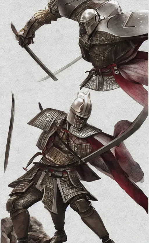 Prompt: Bow Ashigaru, trading card front, stunning, volumetric lightning, realistic armors, shogun era, matte, sharp focus, 150mm, illustration, artstation, by Ina Wong, professional result, realistic human anatomy, simple design, realistic equipment, D&D