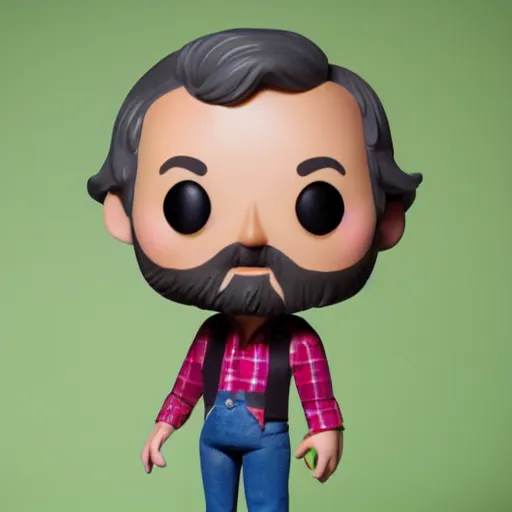 Image similar to studio photograph of a Hugh Laurie funko pop, 8k, detailed, product photography, studio lighting