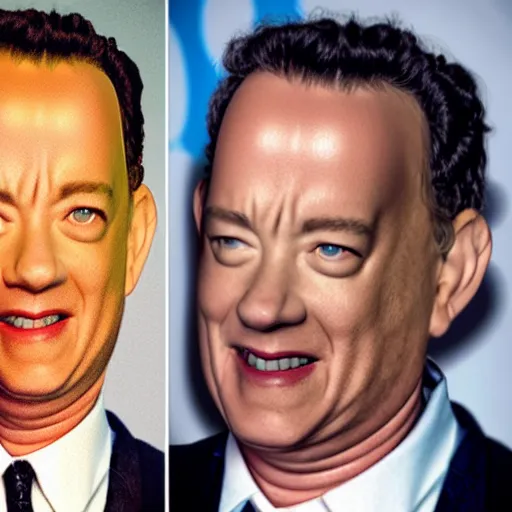 Prompt: tom hanks as a tomato