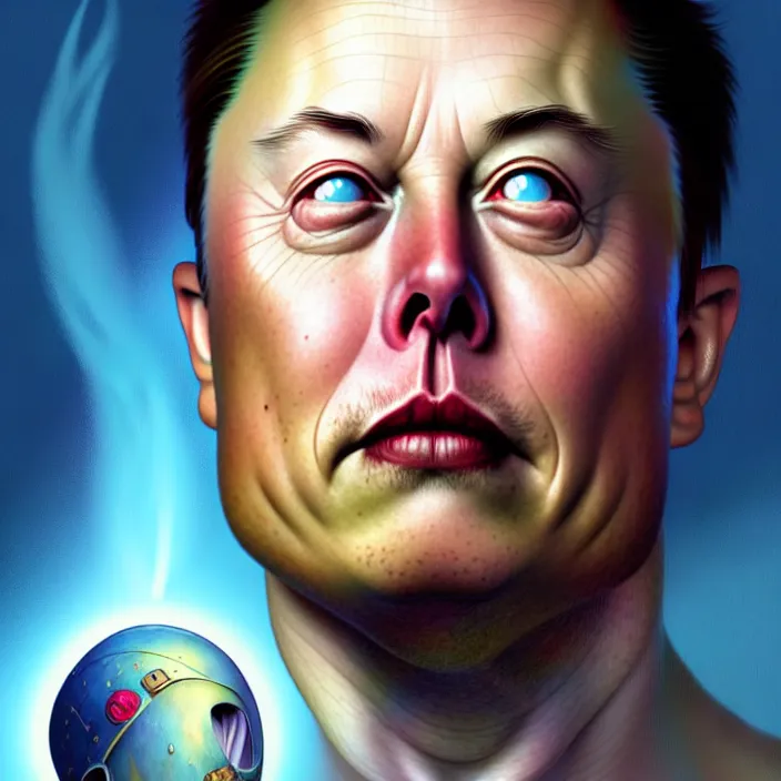 Image similar to Elon Musk as Sully from Monster’s Inc., Pixar, diffuse lighting, fantasy, intricate, elegant, highly detailed, lifelike, photorealistic, digital painting, artstation, illustration, concept art, smooth, sharp focus, art by John Collier and Albert Aublet and Krenz Cushart and Artem Demura and Alphonse Mucha