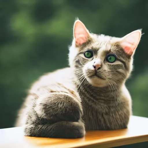 Prompt: cat on a table