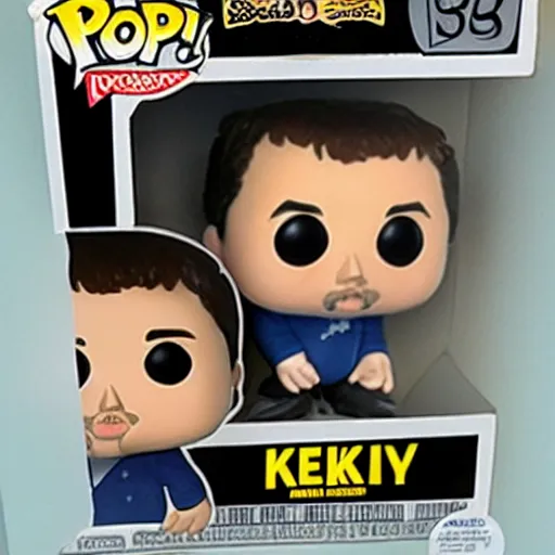 Image similar to peter kay as a funko pop