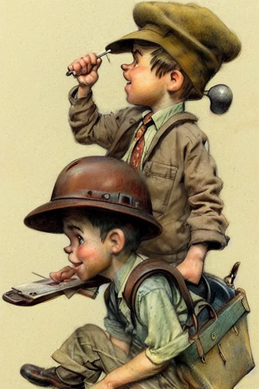 Image similar to (((((1950s tom swift page illustration. muted colors.))))) by Jean-Baptiste Monge !!!!!!!!!!!!!!!!!!!!!!!!!!!