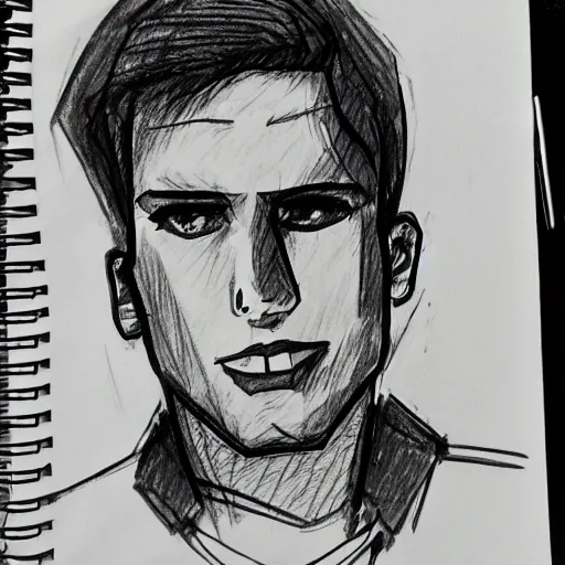 Quick Gel Pen Sketch by Devangelic on DeviantArt