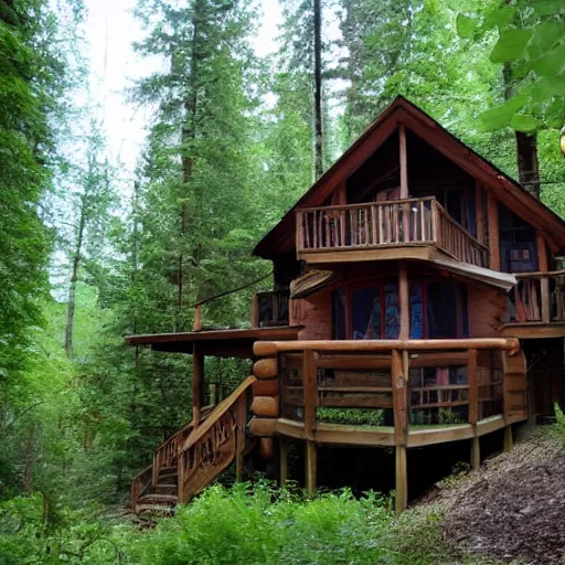 Prompt: our cabin in the woods