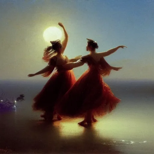 Image similar to dancers by ivan aivazovskya