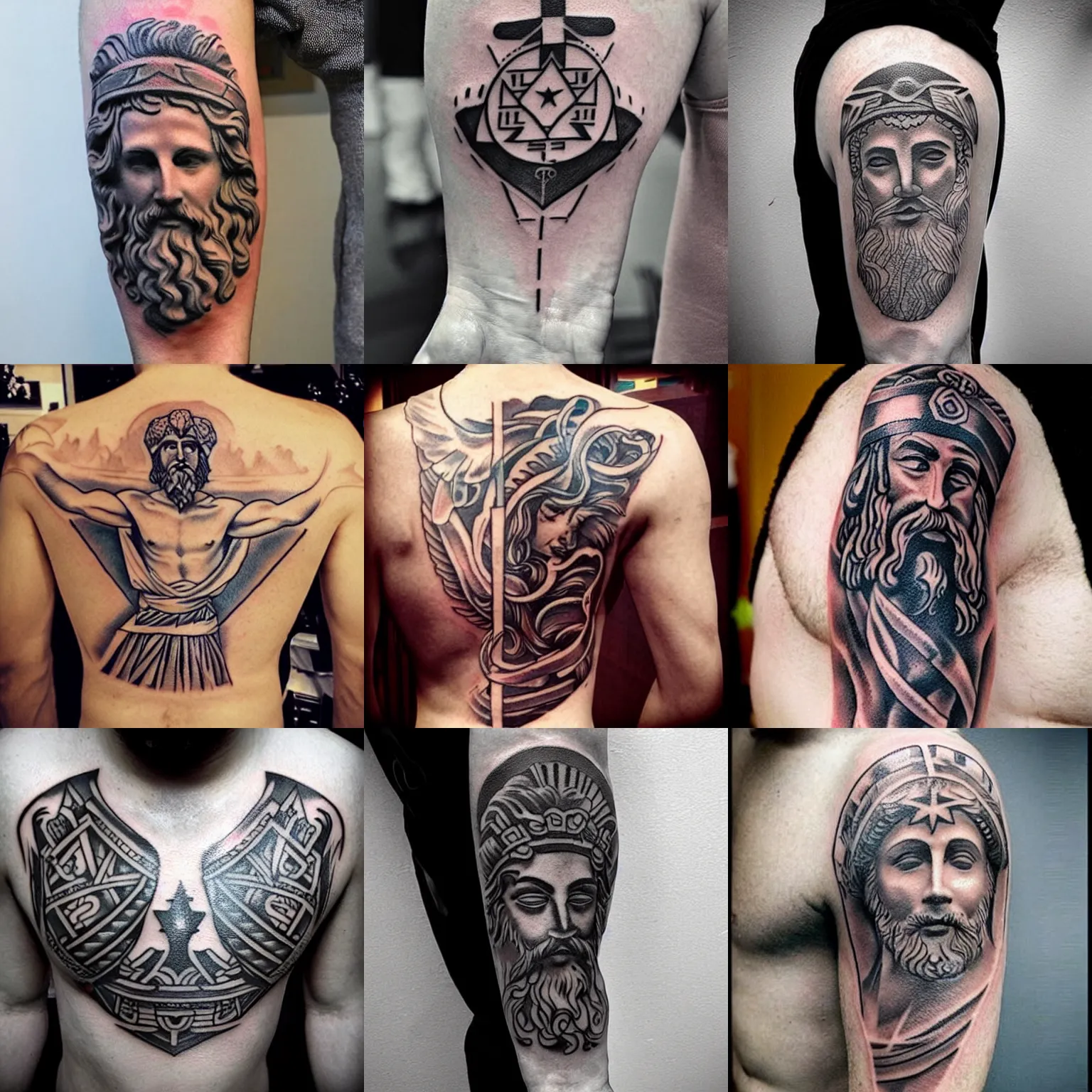 Poseidon  God of the sea tattoo Greek Mythology  Tattoo vorlagen  Tattoo bilder Tattoo ideen
