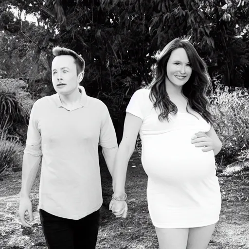 elon musk, pregnancy photography, black and white - n 8 | Stable ...