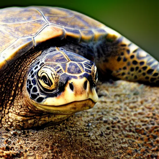 Prompt: an award winning portrait photo of a turtle