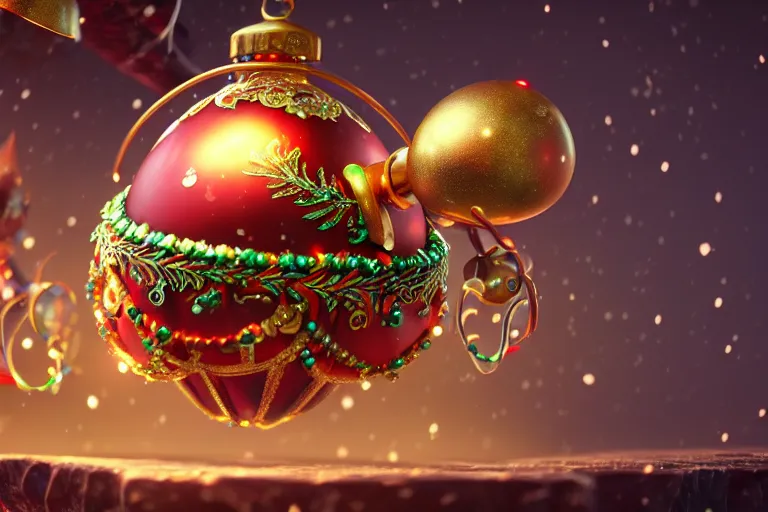 Prompt: an extremely detailed concept art of a fantasy jingle bell cracking open with magic, trending on artstation, digital art, 4 k, intricate, octane render, sharp focus