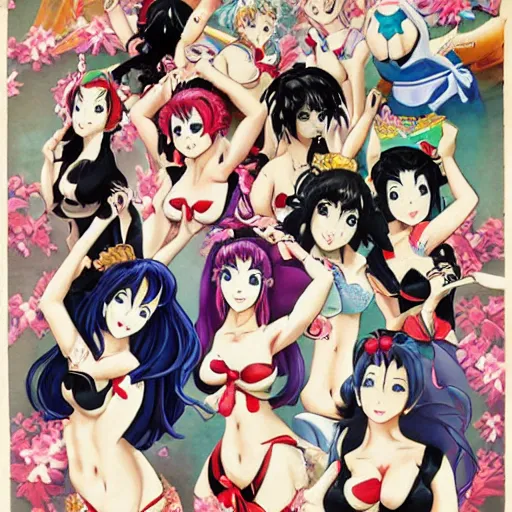 Image similar to japan anime pinup