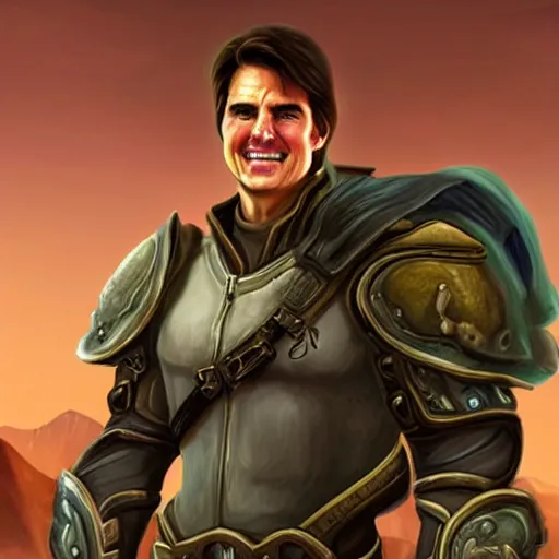 Image similar to Tom Cruise in World of Warcraft