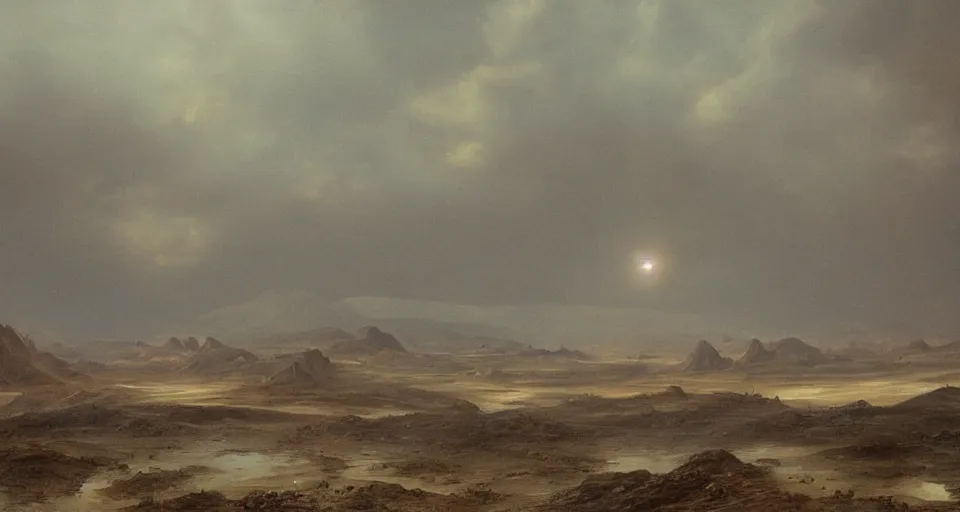 Image similar to 1717188479 A Martian City in the middle of a rainstorm