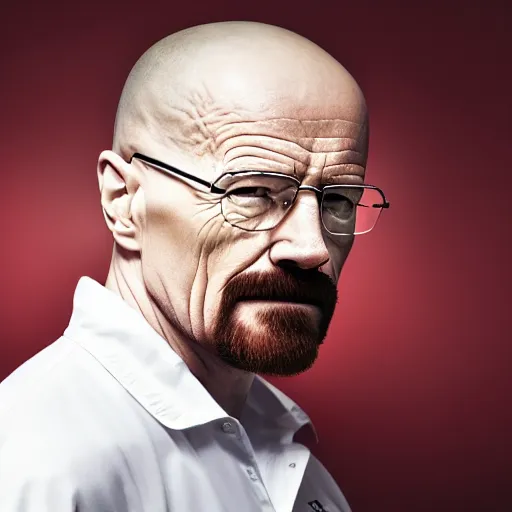 Prompt: Walter White signing for Arsenal, official, high detail, 4k, serious, studio lighting, epic, professional, sharp focus