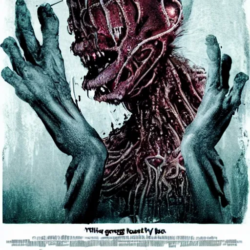 Image similar to b - grade horror film budget production a very strange creature made of cronenberg