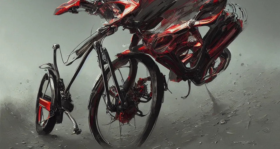 Prompt: bike by ferrari, digital art,ultra realistic,ultra detailed,art by greg rutkowski