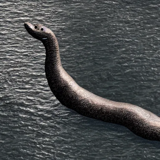 Image similar to Loch Ness Monster, realistic, extremly detailed, 8k, sharp, photo