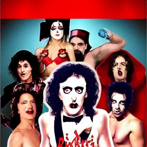 Prompt: turkish rocky horror picture show low budget movie