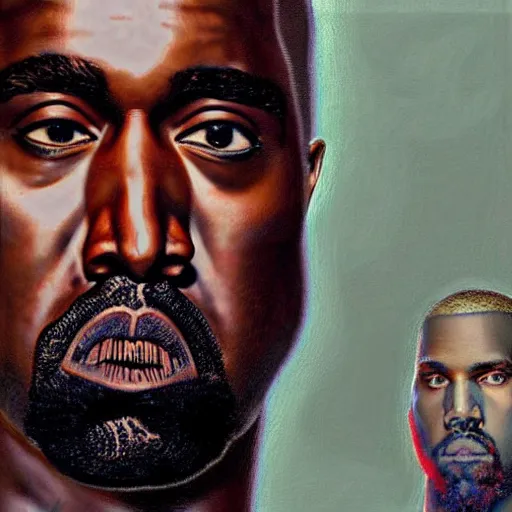 Image similar to Kanye West as a Sci-Fi Soldier, close-up portrait art by Donato Giancola and James Gurney, digital art, trending on artstation