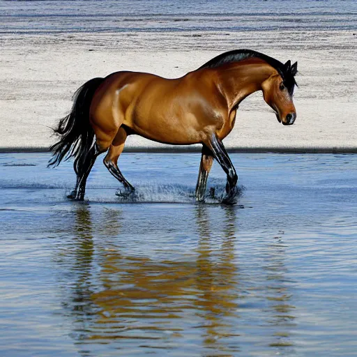 Image similar to a liquid horse