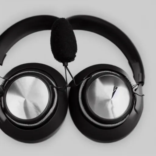 Prompt: headphones made of electricity