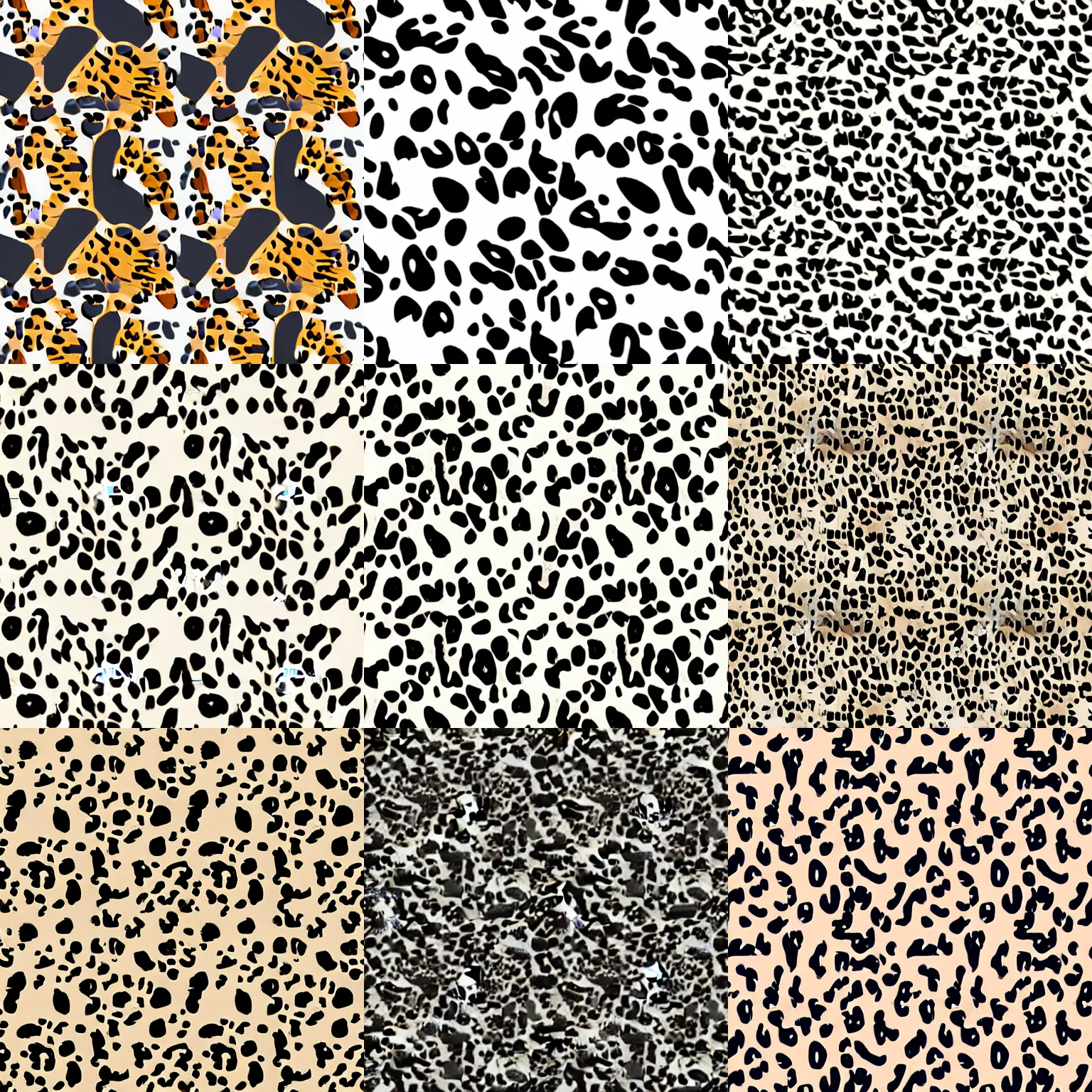 Prompt: leopard pattern seamless texture