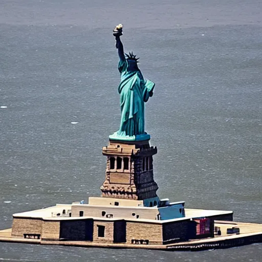 Image similar to statue of liberty flooding