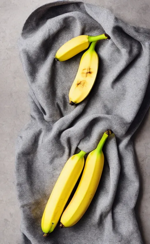 Prompt: banana under a blanket