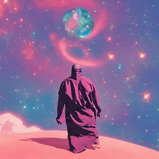 Image similar to Liminal space in outer space, Kanye’s West album cover art!!
