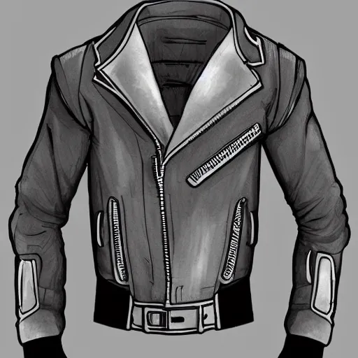 Prompt: cybperpunk jacket sketch sketch