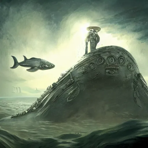 Prompt: 2 0, 0 0 0 leagues under the sea, artstation hall of fame gallery, editors choice, # 1 digital painting of all time, most beautiful image ever created, emotionally evocative, greatest art ever made, lifetime achievement magnum opus masterpiece, the most amazing breathtaking image with the deepest message ever painted, a thing of beauty beyond imagination or words