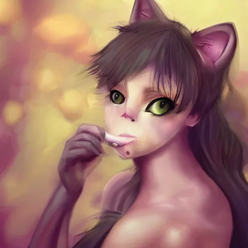 Image similar to catgirl