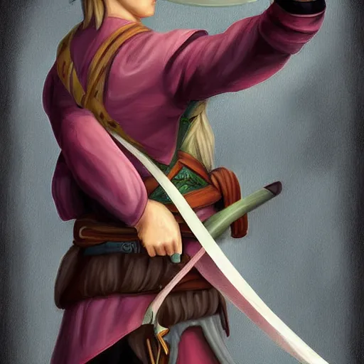 Image similar to a young tiefling!!!!!!!!!!!!!!!!!! ranger holding a bow ready, highly detailed digital painting 4 k