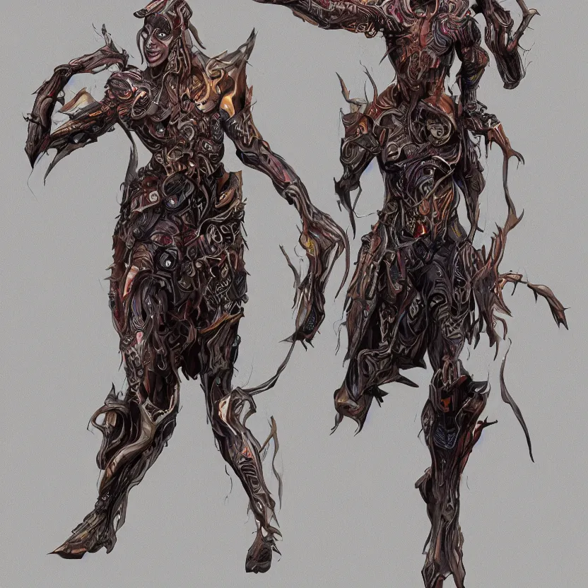 Image similar to full body concept art of a esper/psyker in the style of anti-art detailed realistic High Resolution HD 8k