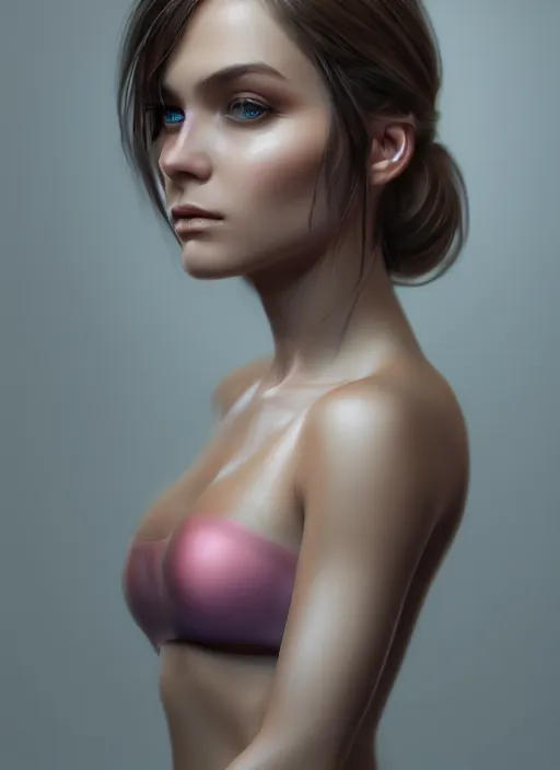 Image similar to portrait of a gorgeous young woman, artstation, realistic photo, sharp focus, 8k high definition, insanely detailed, intricate, elegant