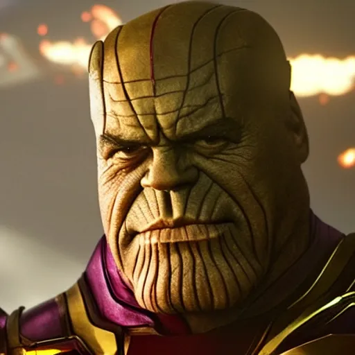 Prompt: Robert Downey Jr as Thanos