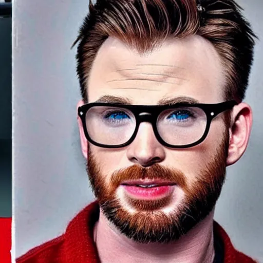 Prompt: chris evans mixed with chris hemsworth