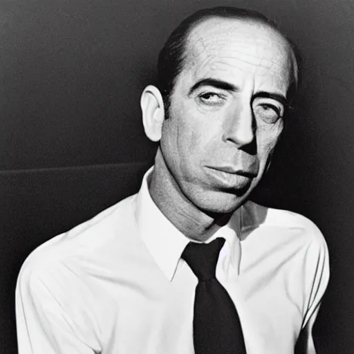 Prompt: Humphrey bogart as photographed by Robert Mapplethorpe